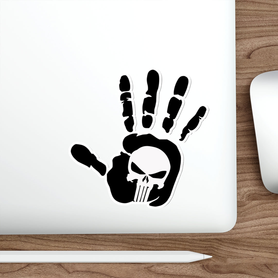 Punisher Handprint Decal (indoor and outdoor use)