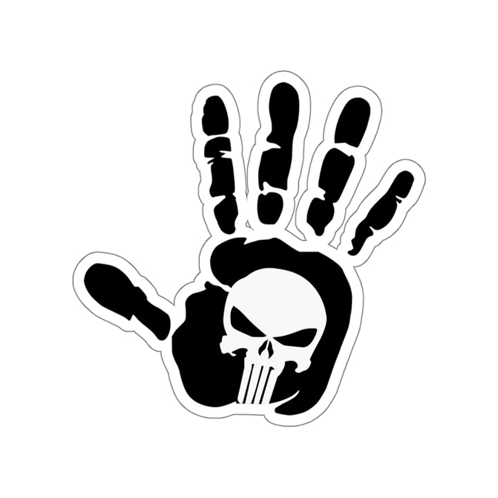 Punisher Handprint Decal (indoor and outdoor use)