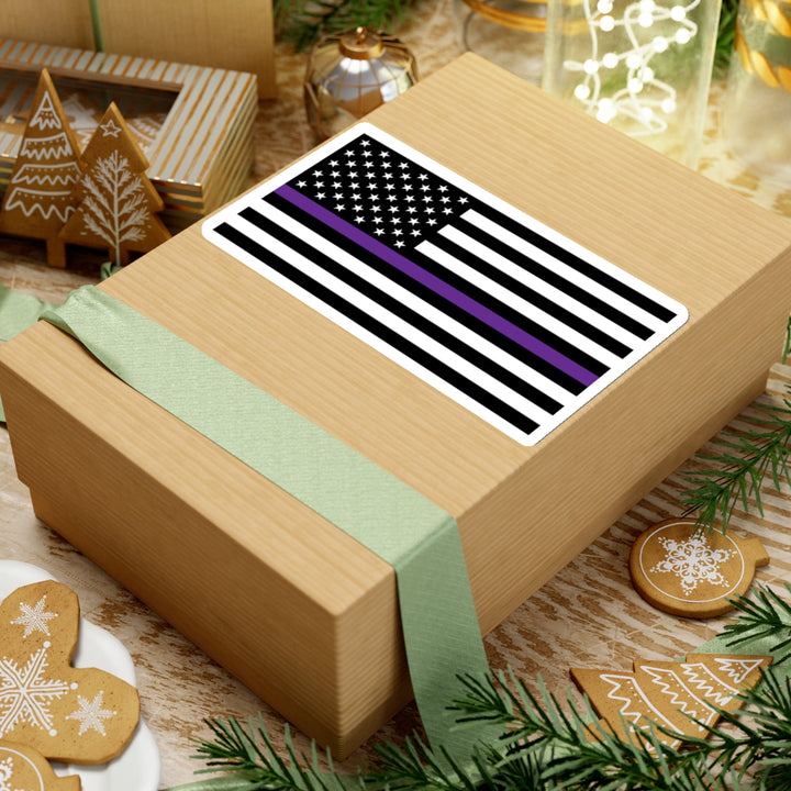 Thin Purple Line Flag Sticker