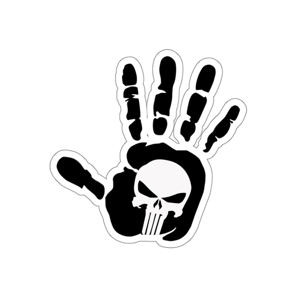 Punisher Handprint Decal (indoor and outdoor use)