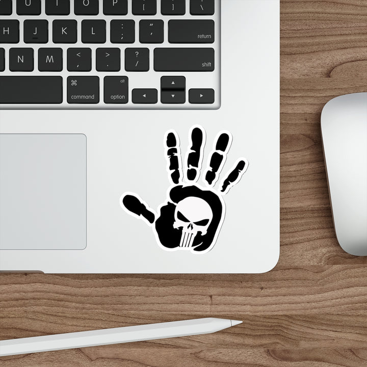 Punisher Handprint Decal (indoor and outdoor use)