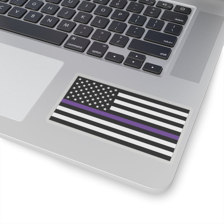 Thin Purple Line Flag Sticker