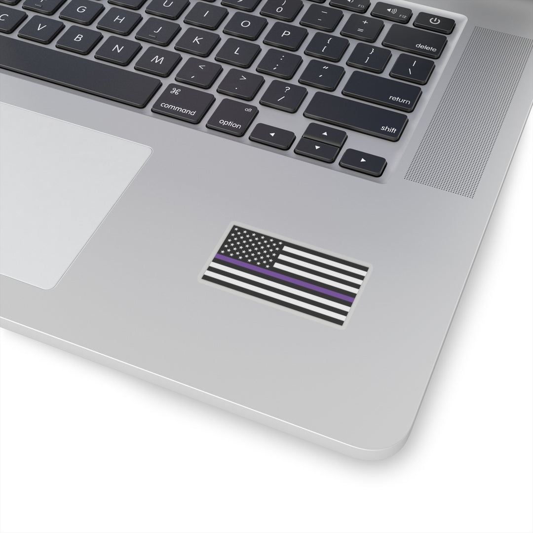 Thin Purple Line Flag Sticker