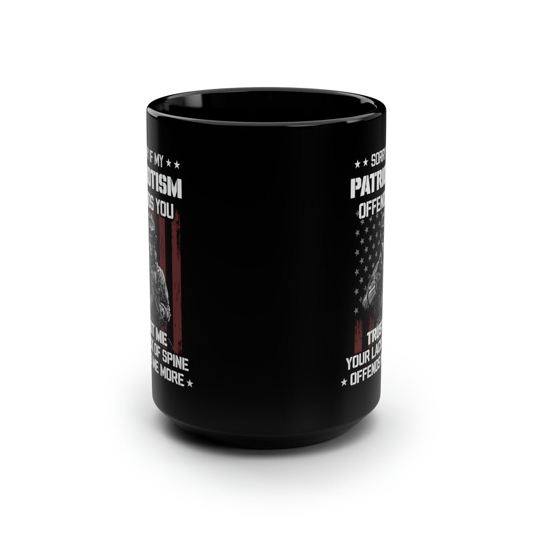 American Soldier Patriotism Mug 15 oz - Black