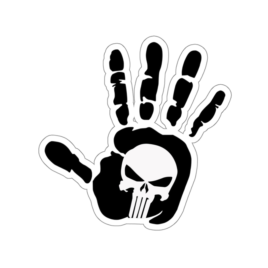 Punisher Handprint Decal (indoor and outdoor use)