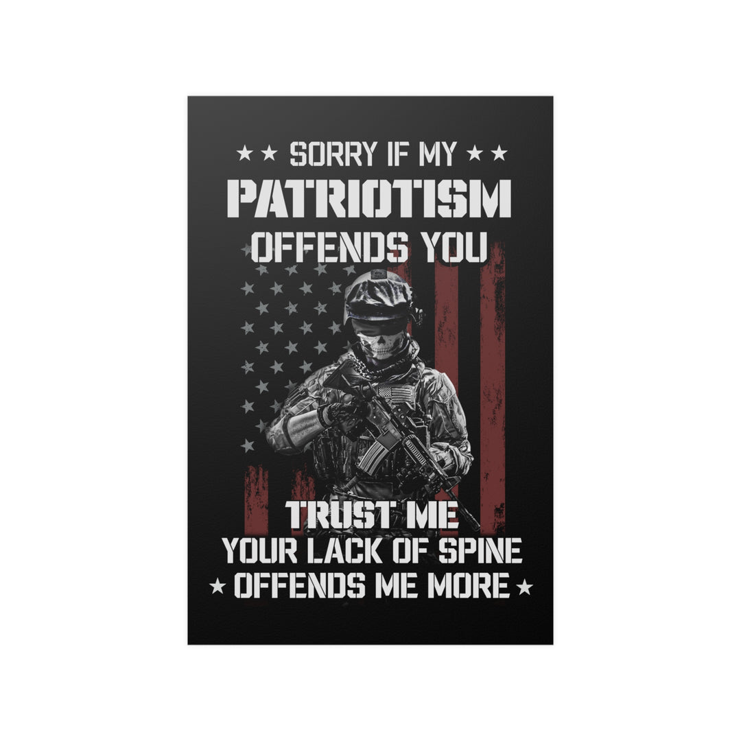 American Soldier Patriotism Poster "Trust Me"