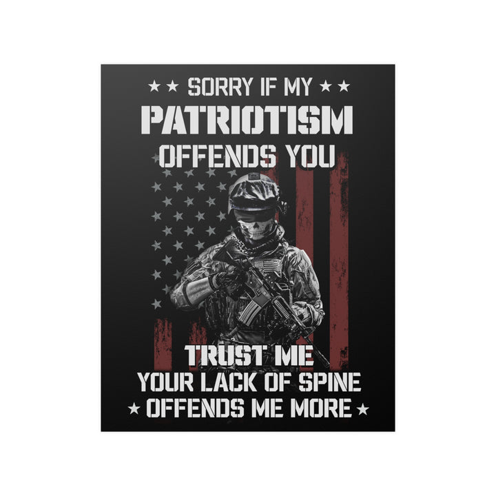 American Soldier Patriotism Poster "Trust Me"