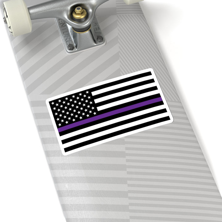 Thin Purple Line Flag Sticker