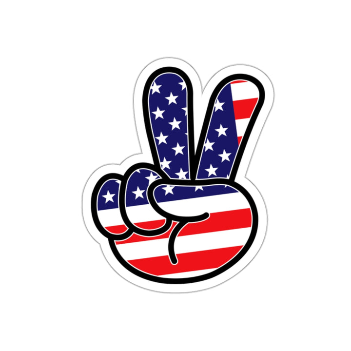 American Peace Sign Decal Stickers (indoor and outdoor use)