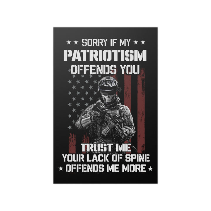 American Soldier Patriotism Poster "Trust Me"