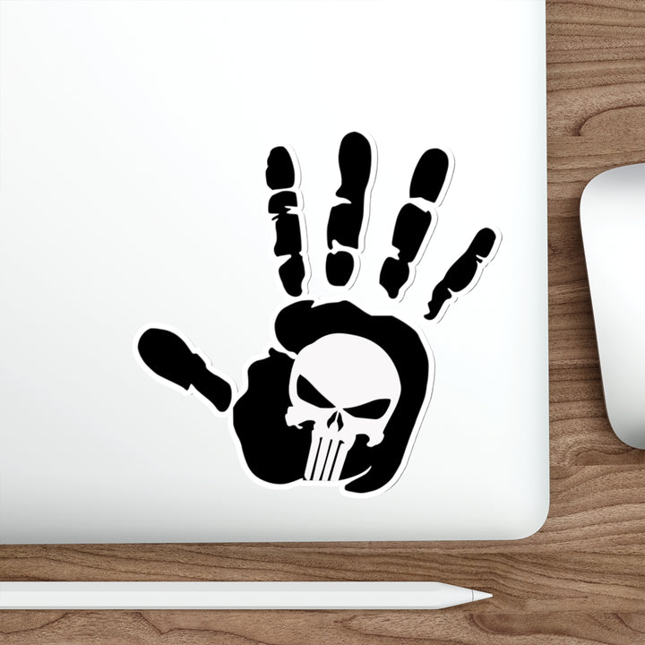 Punisher Handprint Decal (indoor and outdoor use)