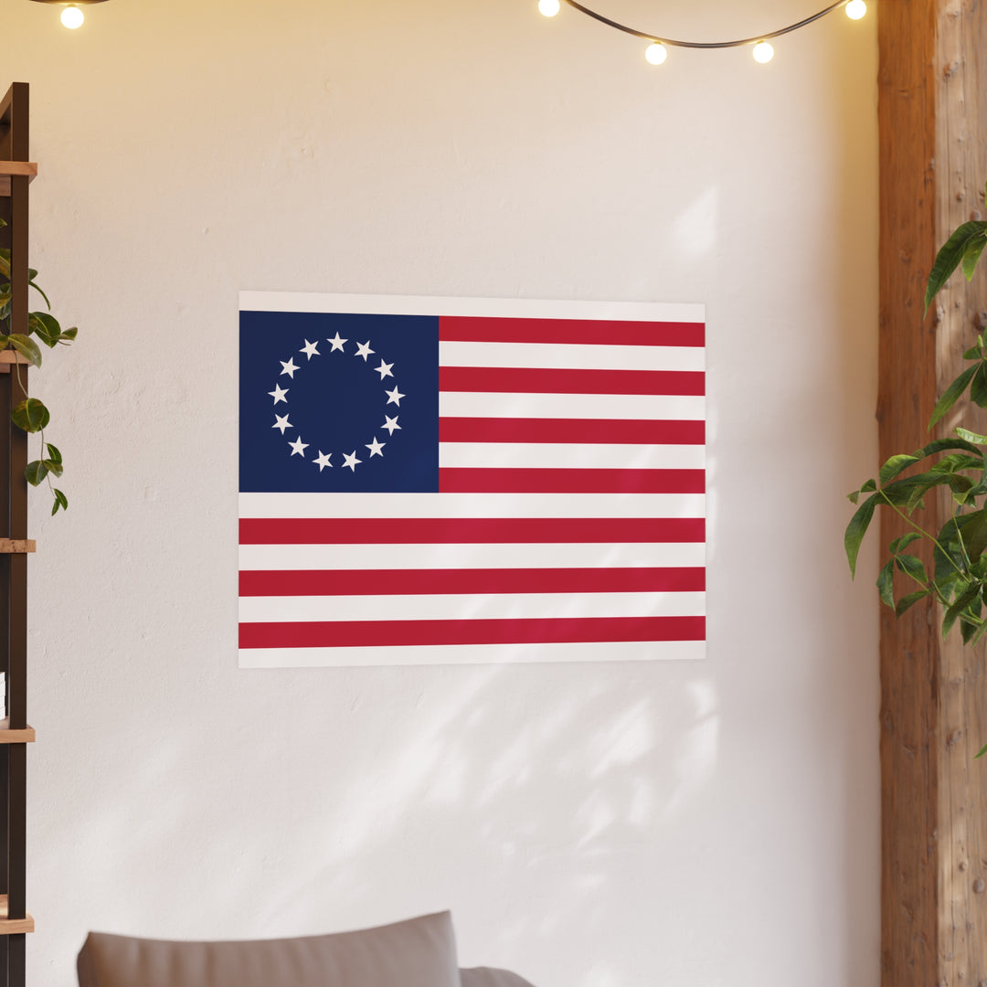 Betsy Ross Flag Poster (Jumbo-sized)