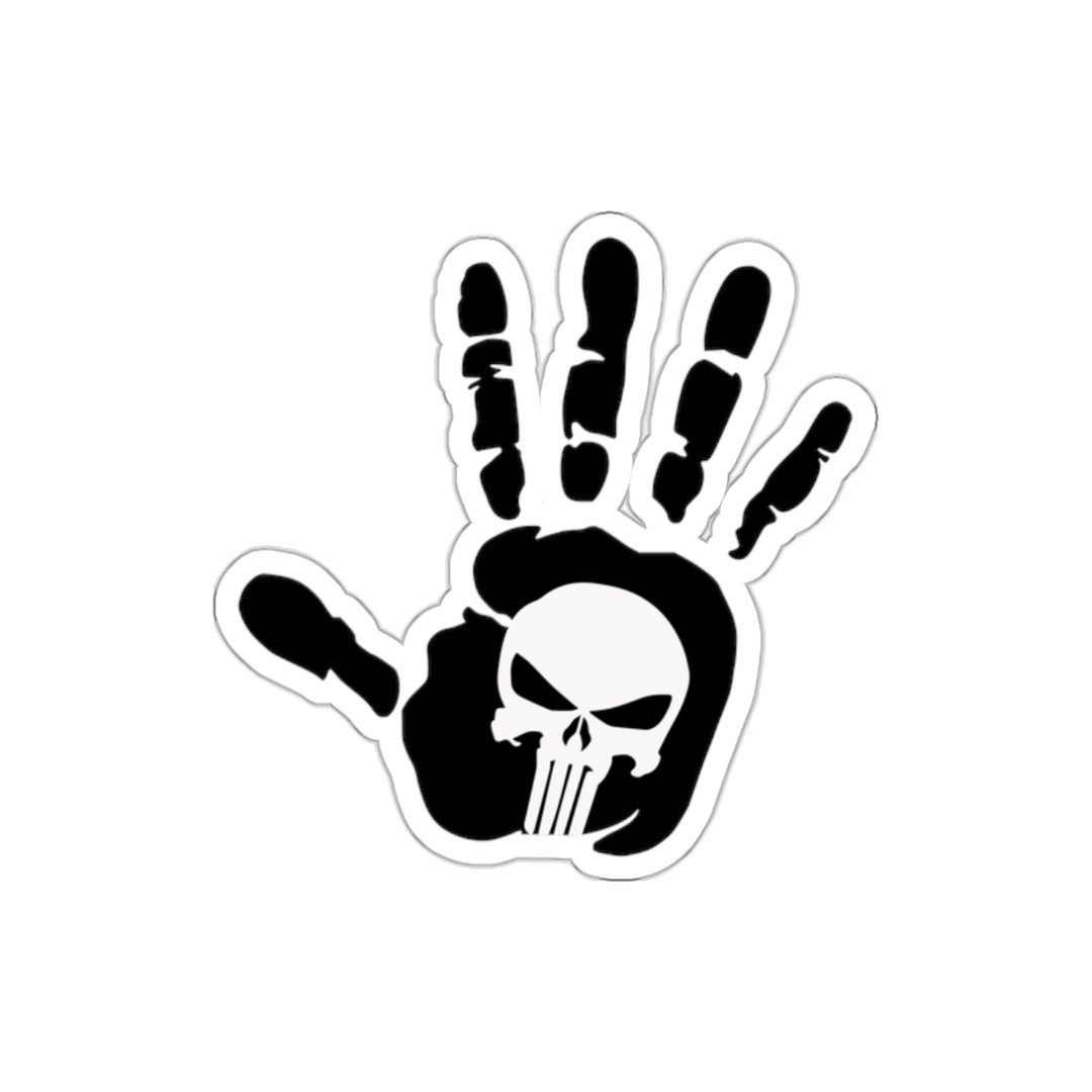 Punisher Handprint Decal (indoor and outdoor use)