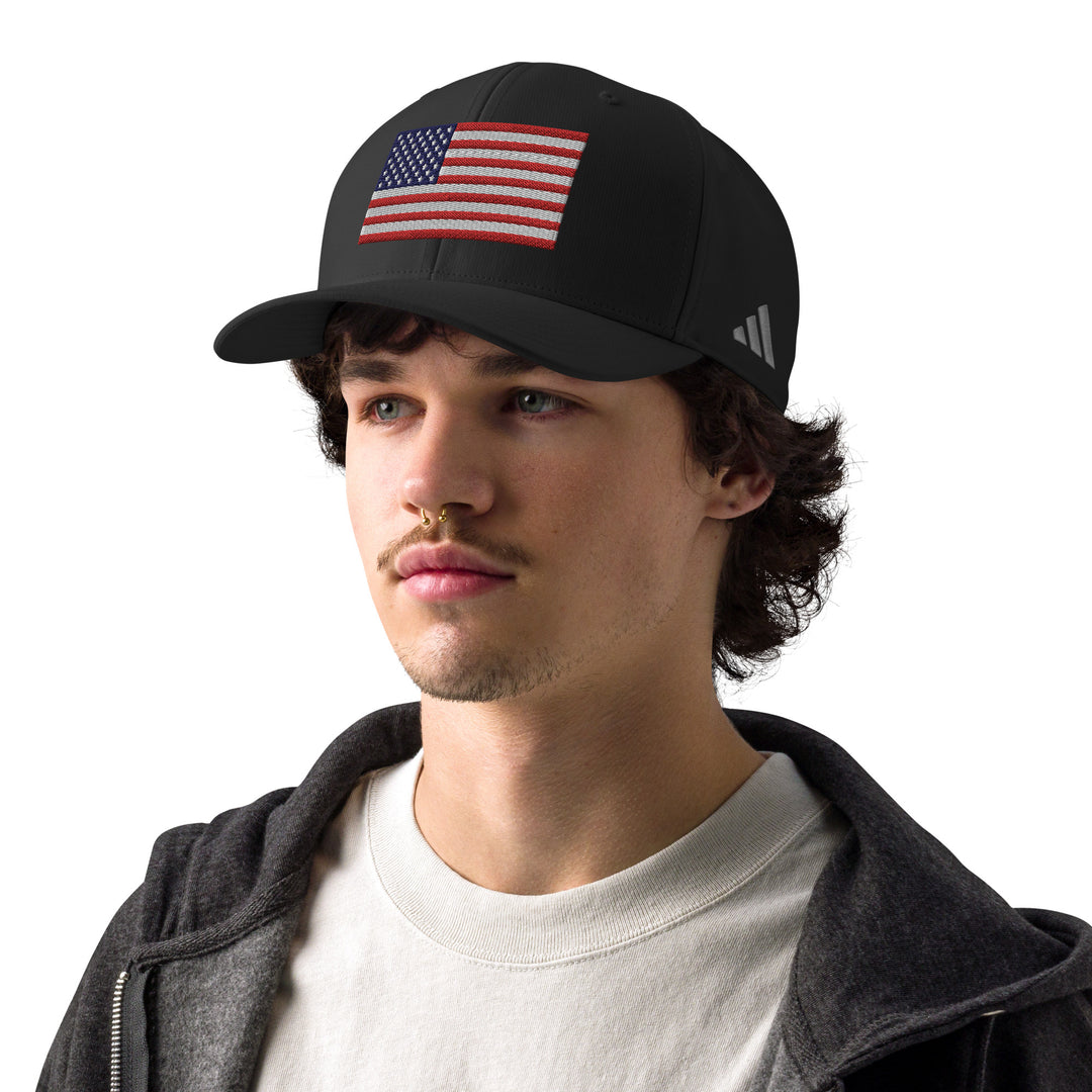 Adidas Performance Baseball Cap - Embroidered USA Flag