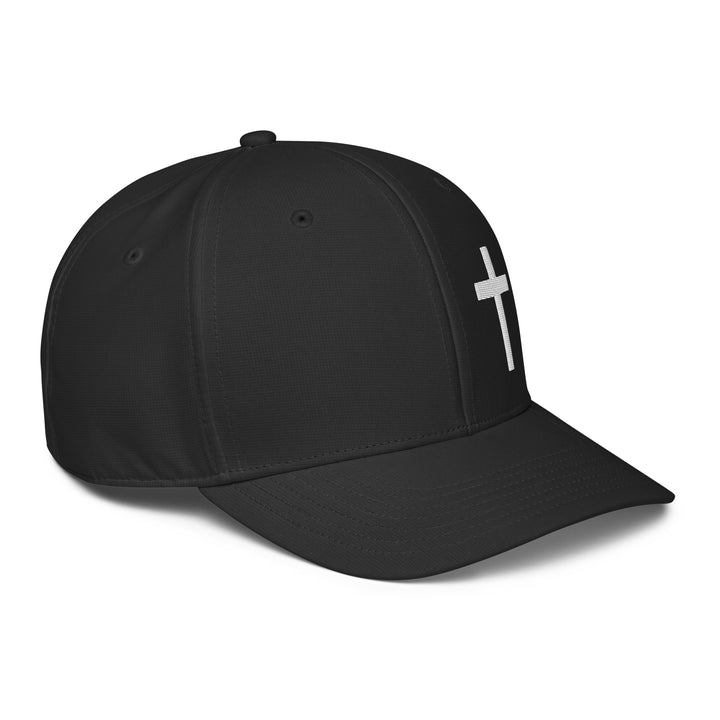 Adidas Performance Baseball Cap - Embroidered 3-D Puff White Christian Cross