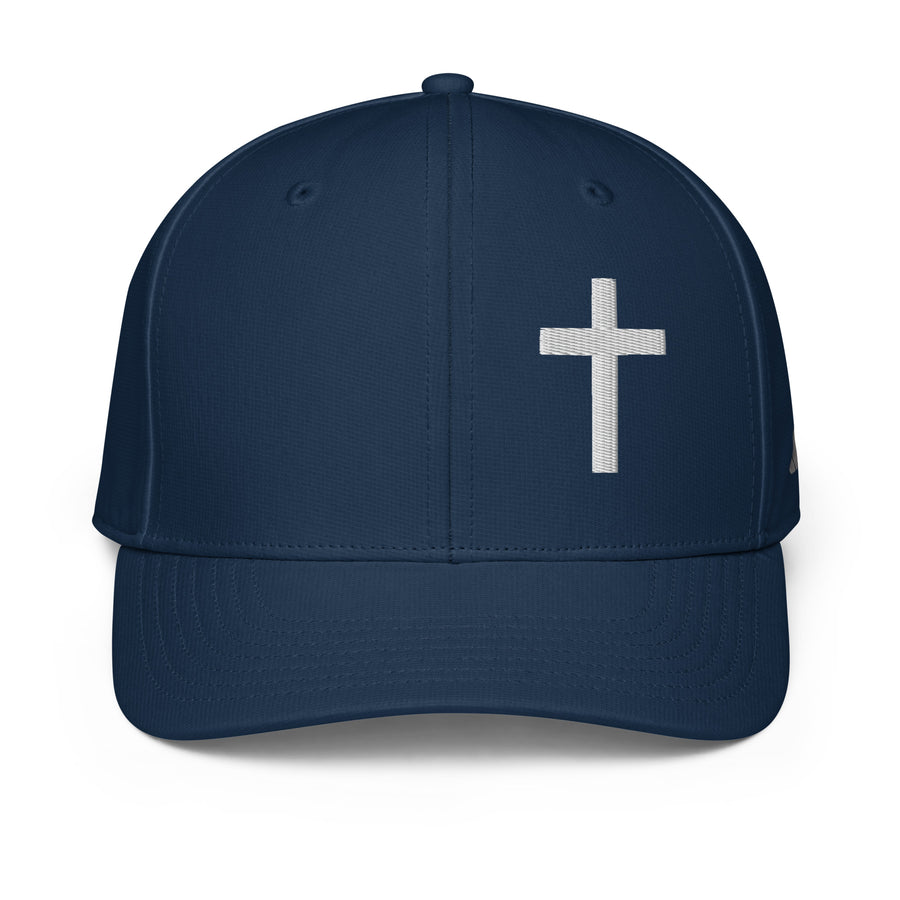 Adidas Performance Baseball Cap - Embroidered White Christian Cross