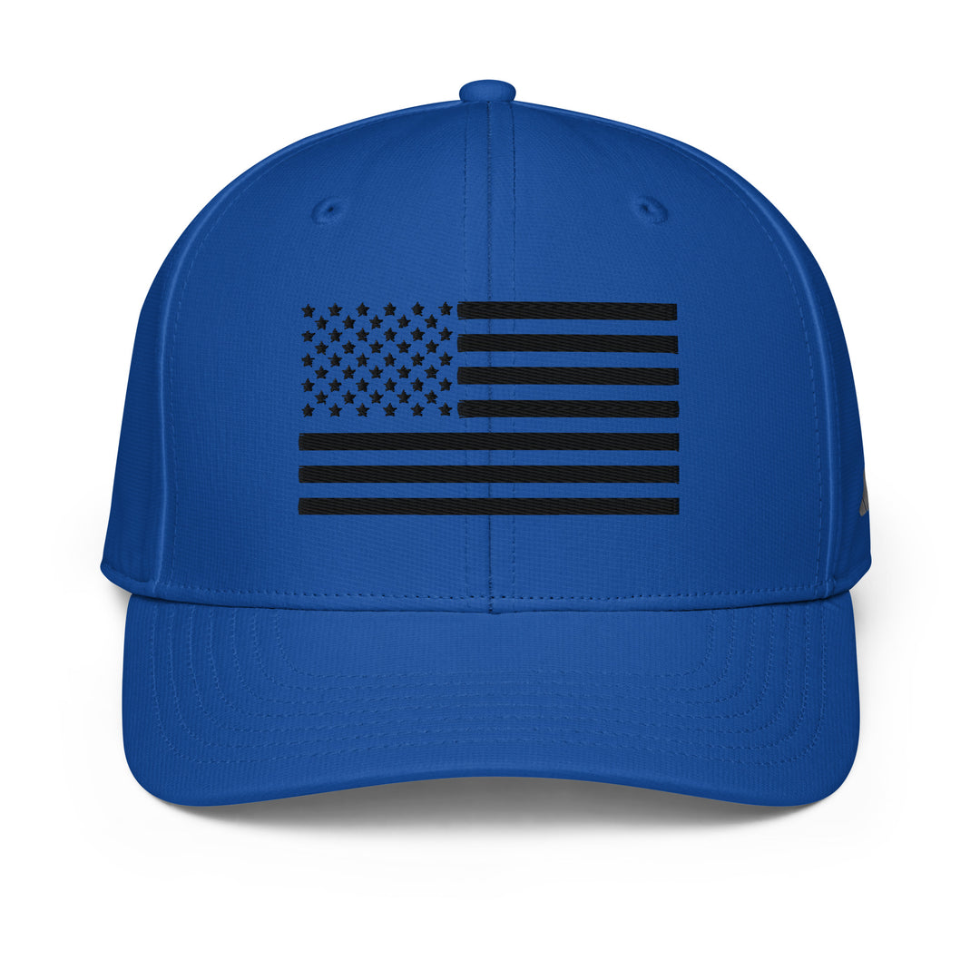 Adidas Performance Baseball Cap - Embroidered Black USA Flag