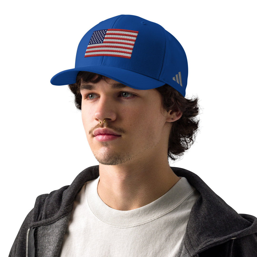 Adidas Performance Baseball Cap - Embroidered USA Flag