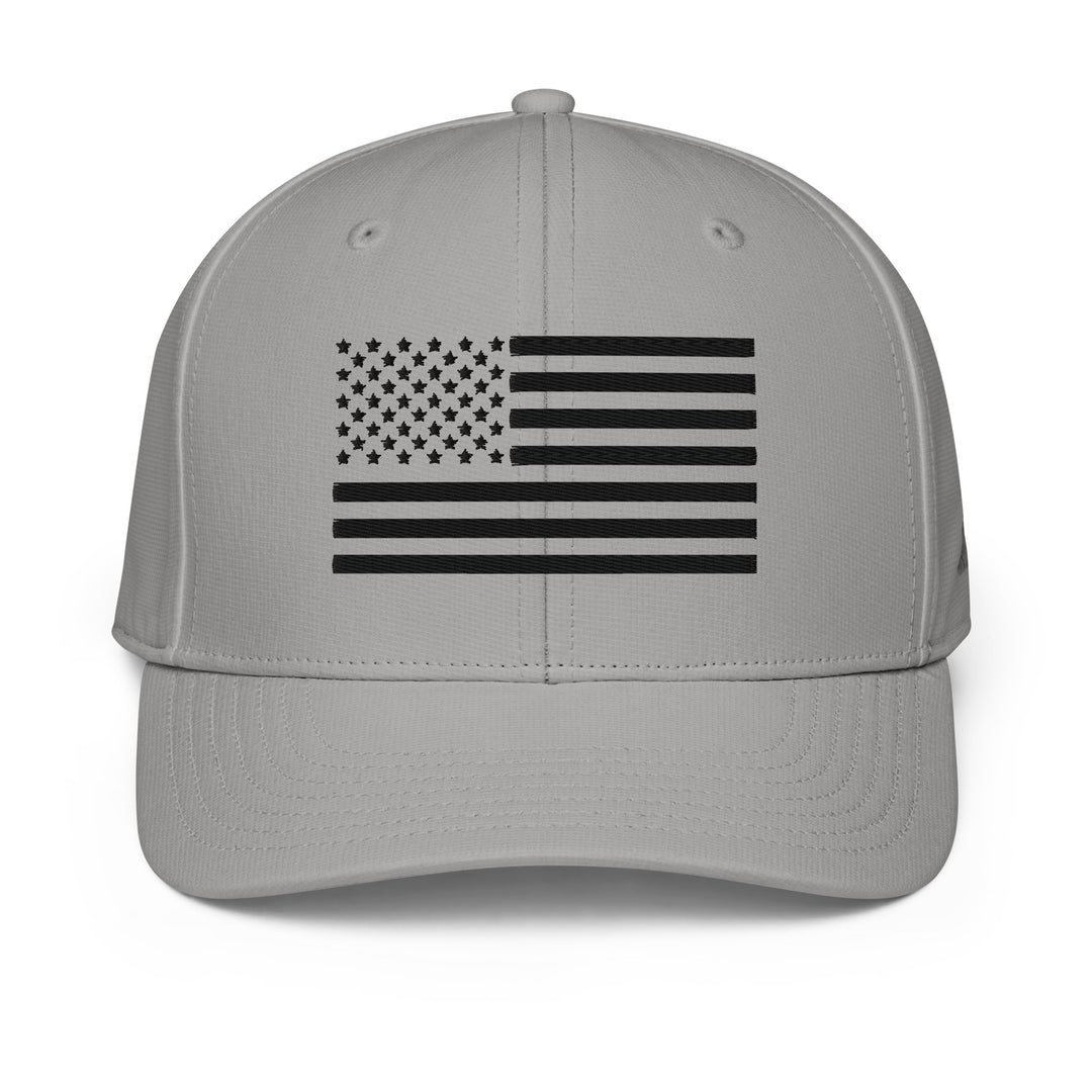 Adidas Performance Baseball Cap - Embroidered Black USA Flag