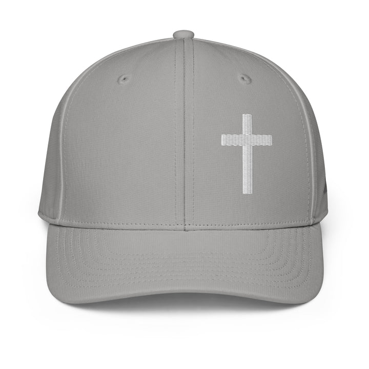 Adidas Performance Baseball Cap - Embroidered 3-D Puff White Christian Cross