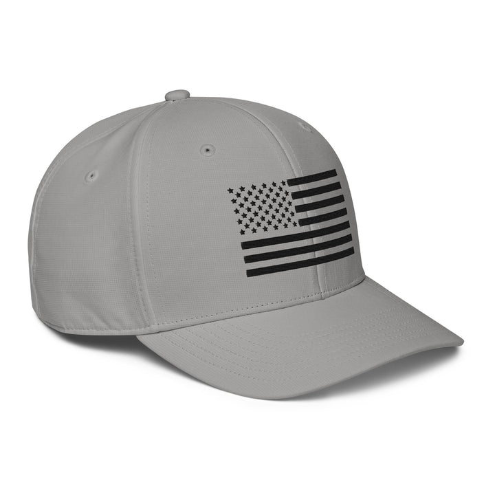 Adidas Performance Baseball Cap - Embroidered Black USA Flag