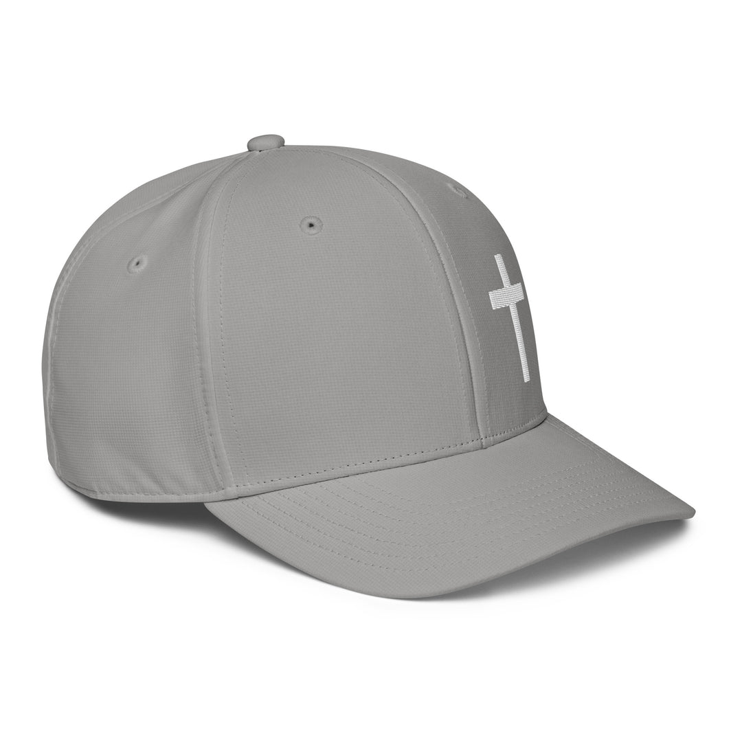 Adidas Performance Baseball Cap - Embroidered 3-D Puff White Christian Cross