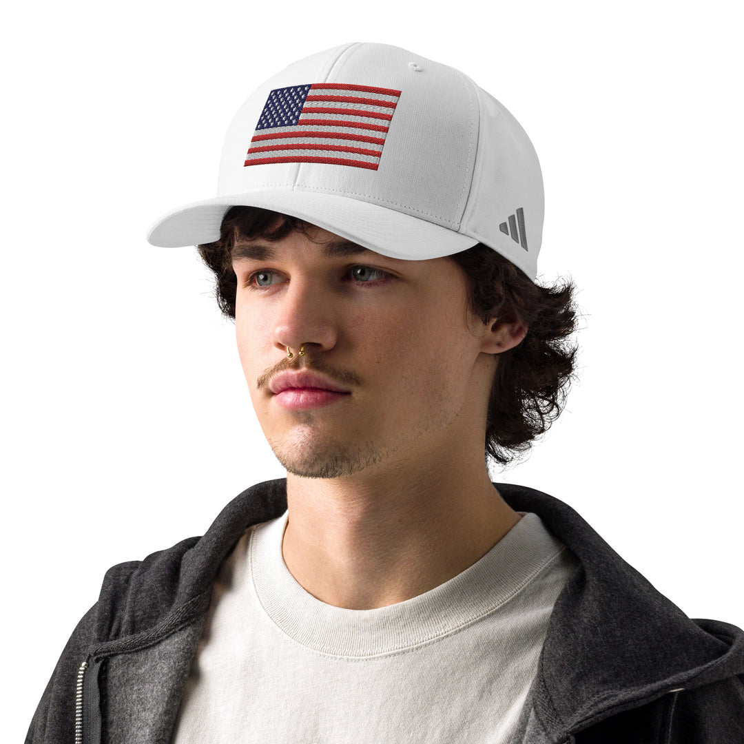 Adidas Performance Baseball Cap - Embroidered USA Flag