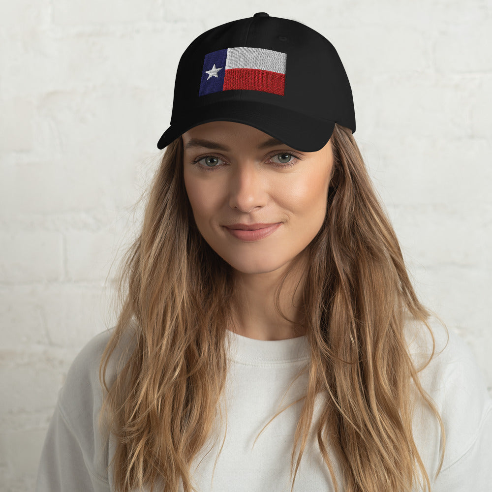 Dad Hat - Texas State Flag (Embroidered Flag)