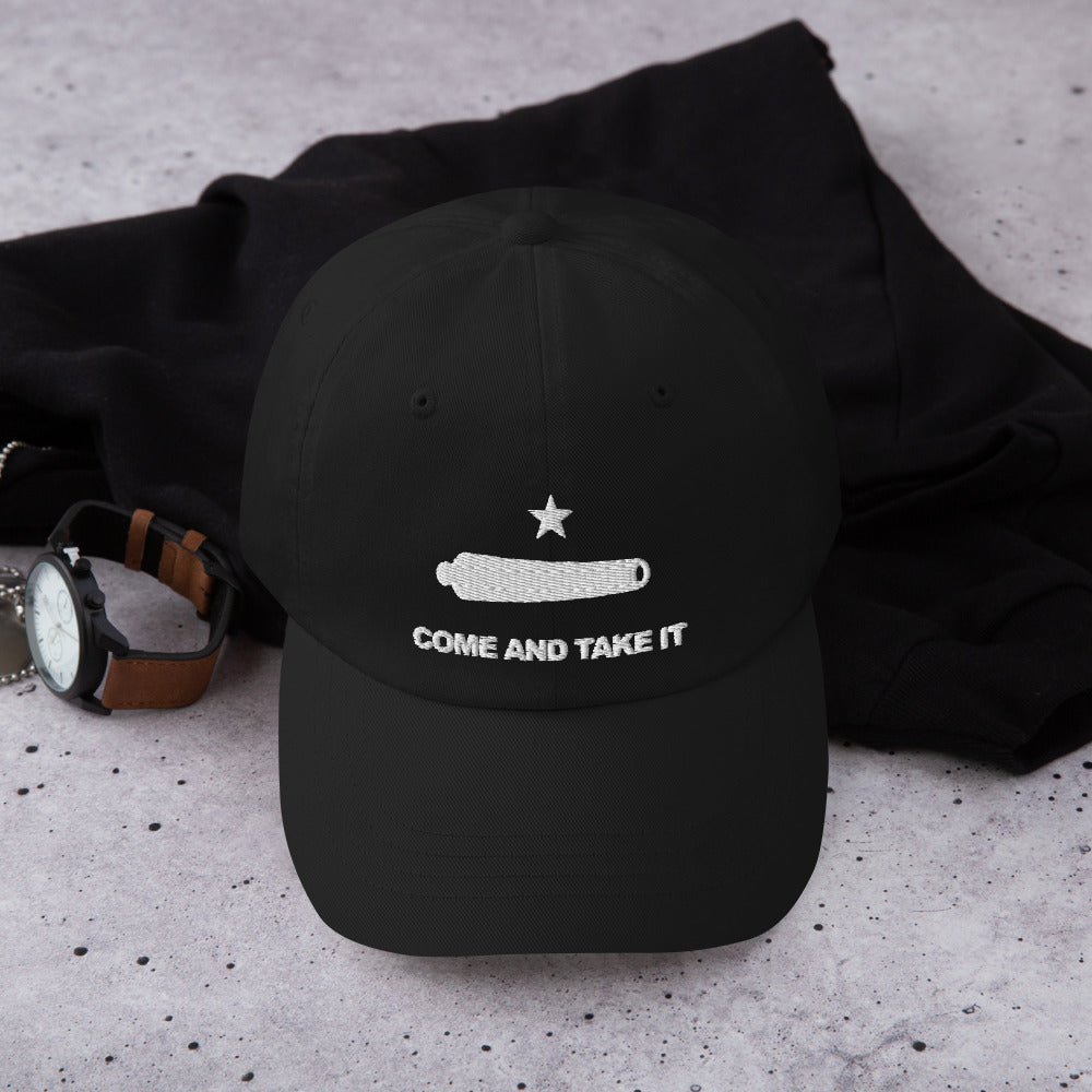 Dad Hat - Come And Take It (White Embroidered)