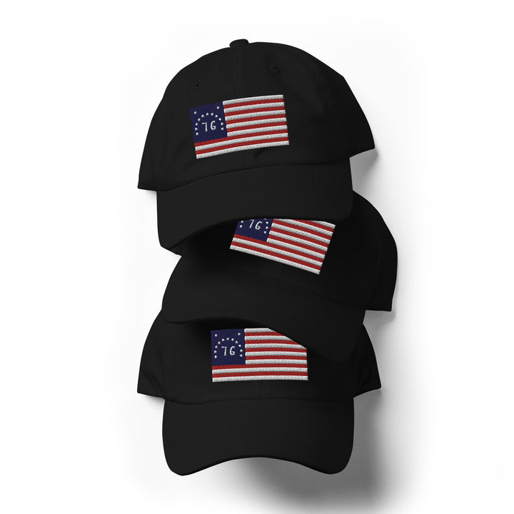 Dad Hat - Bennington Flag "1776" (Embroidered Flag)