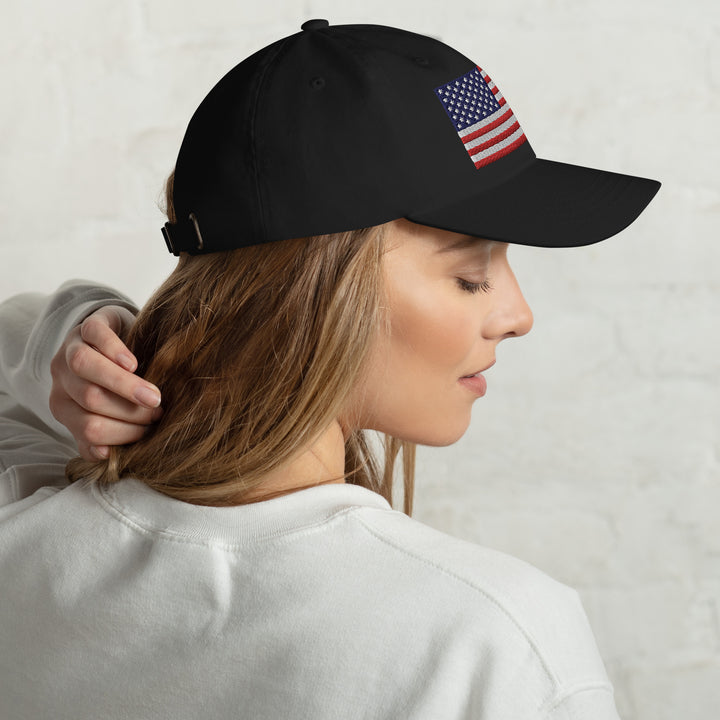 Dad Hat - American Flag (Embroidered Flag)