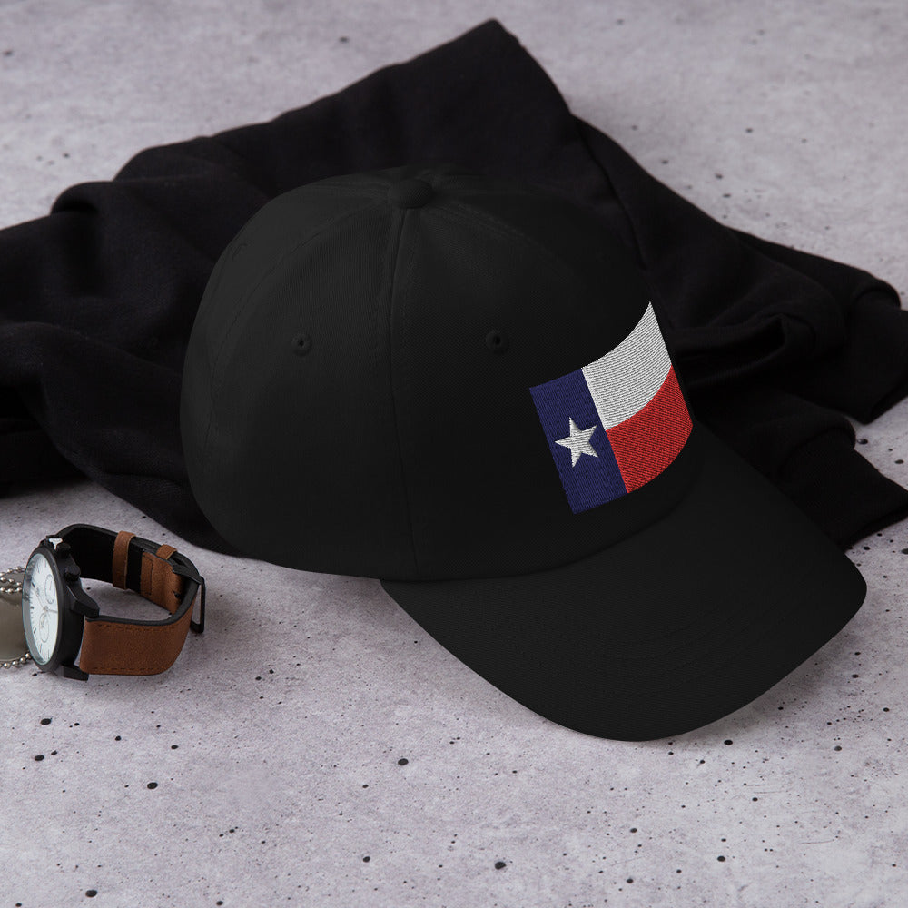 Dad Hat - Texas State Flag (Embroidered Flag)