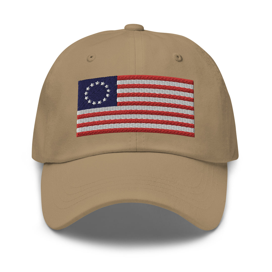 Dad Hat - Betsy Ross Flag (Embroidered Flag)