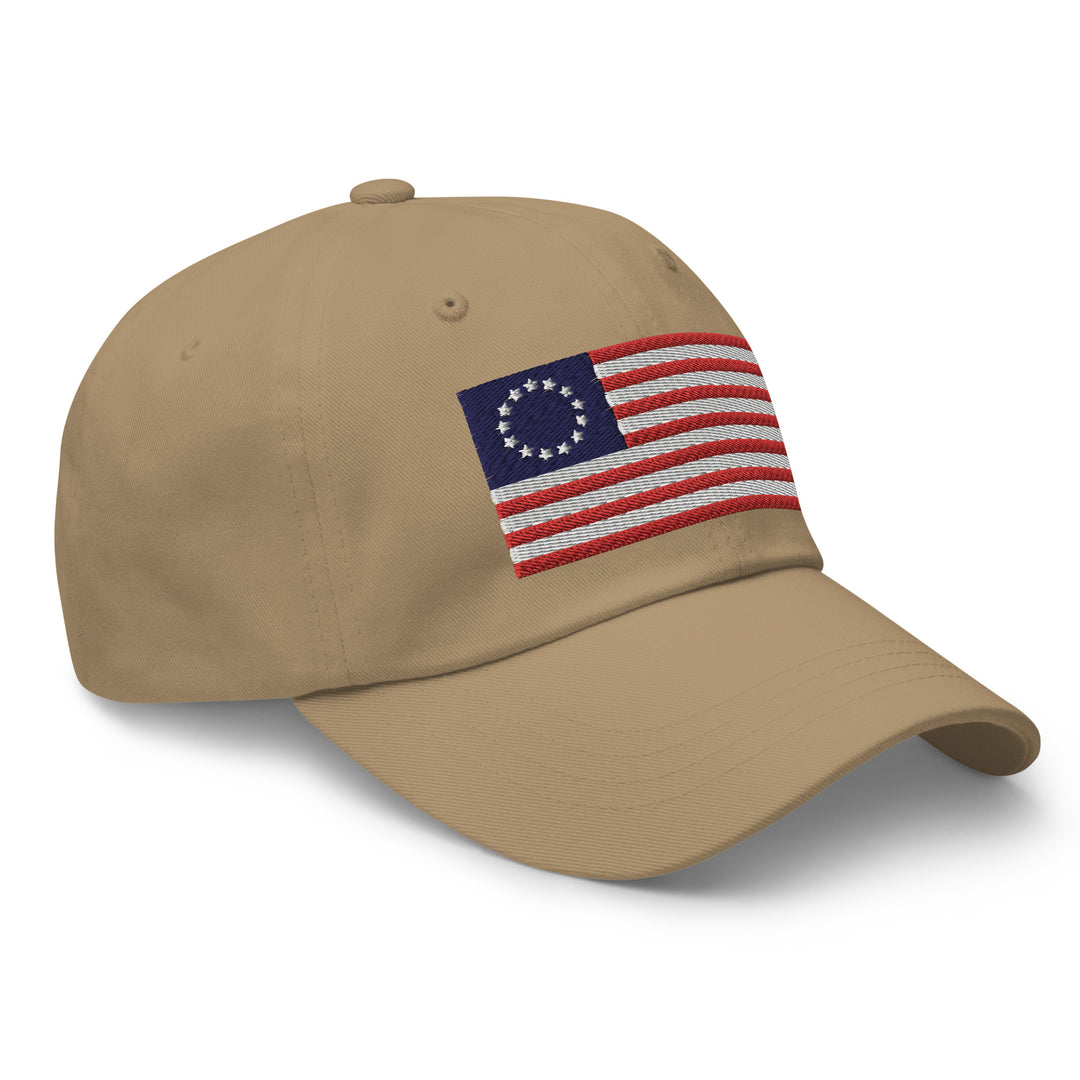 Dad Hat - Betsy Ross Flag (Embroidered Flag)