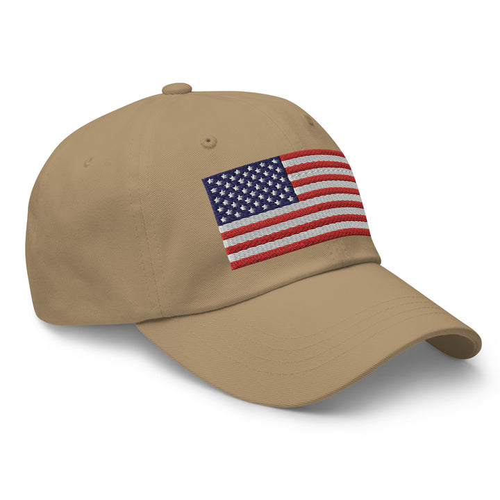 Dad Hat - American Flag (Embroidered Flag)