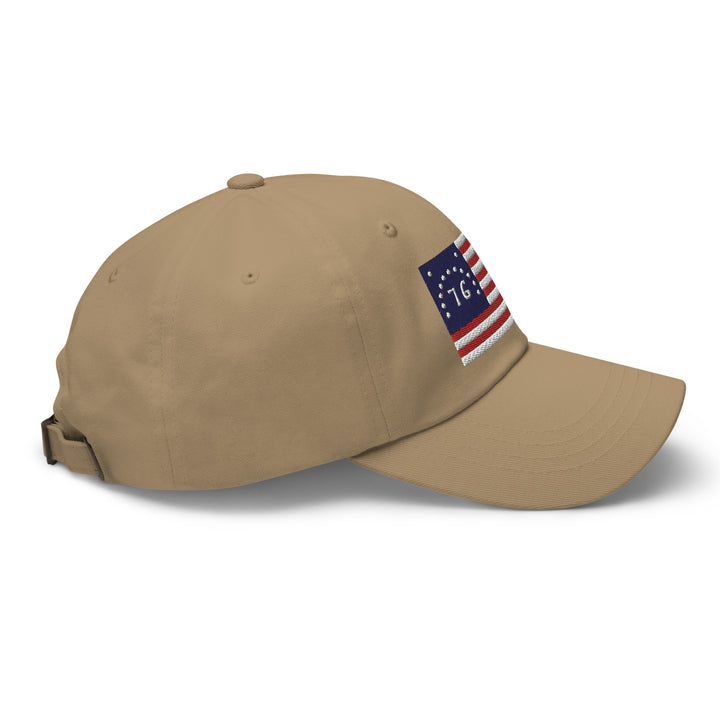 Dad Hat - Bennington Flag "1776" (Embroidered Flag)