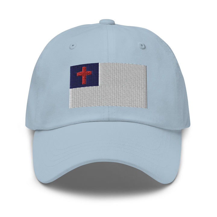 Dad Hat - Christian Flag (Embroidered Flag)