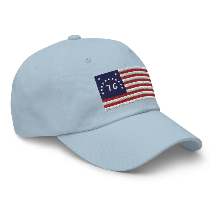 Dad Hat - Bennington Flag "1776" (Embroidered Flag)