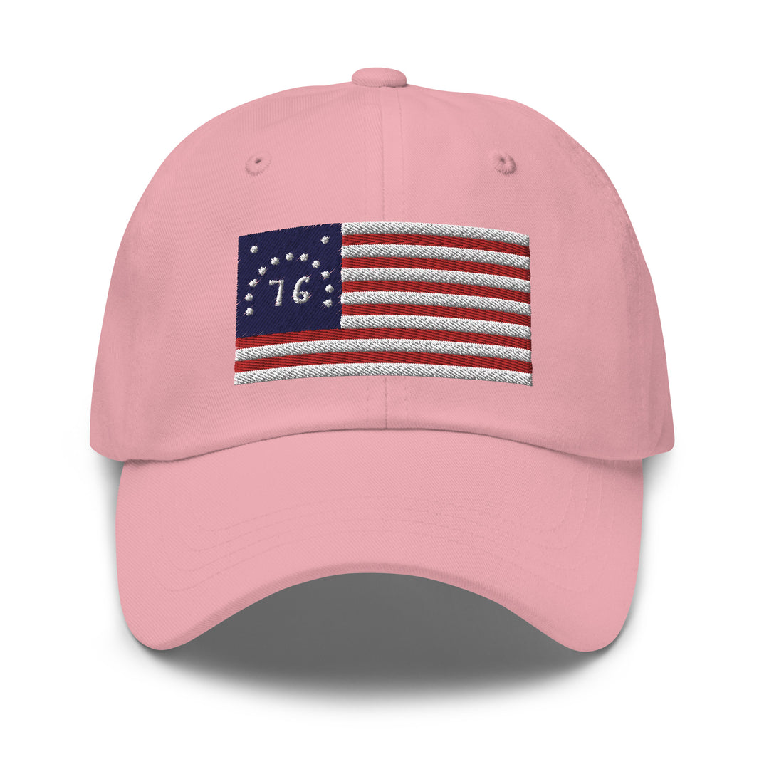 Dad Hat - Bennington Flag "1776" (Embroidered Flag)