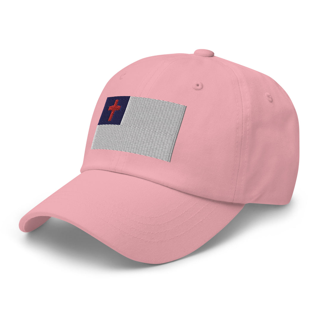 Dad Hat - Christian Flag (Embroidered Flag)