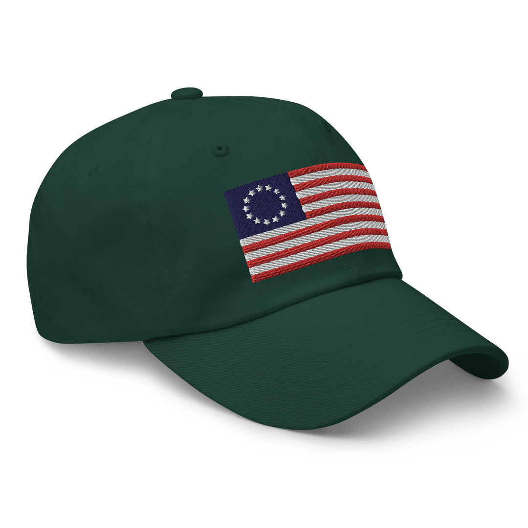 Dad Hat - Betsy Ross Flag (Embroidered Flag)