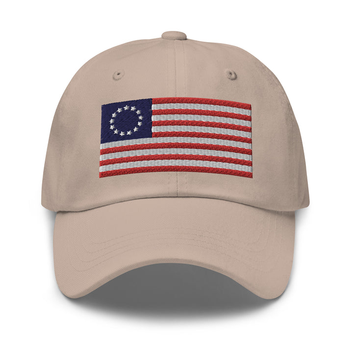 Dad Hat - Betsy Ross Flag (Embroidered Flag)