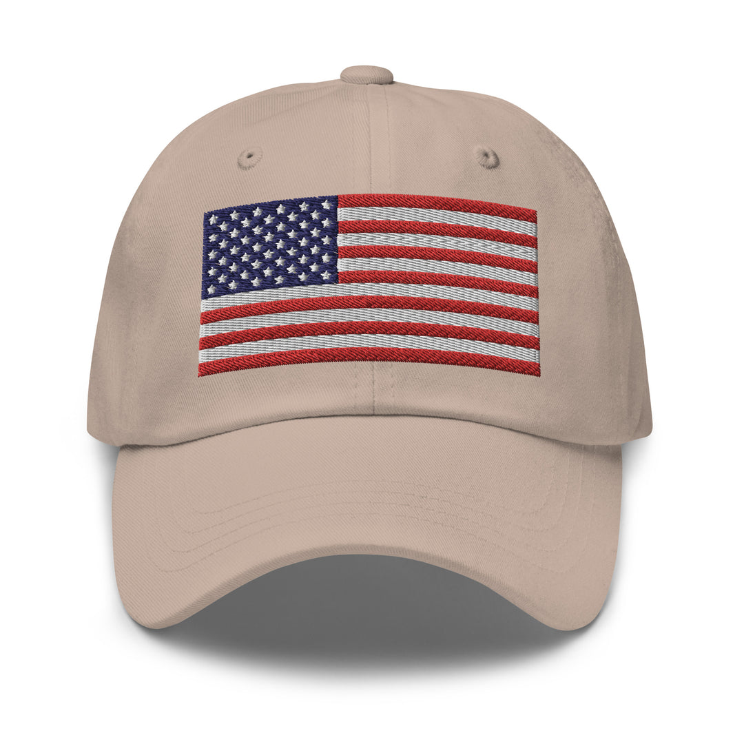 Dad Hat - American Flag (Embroidered Flag)