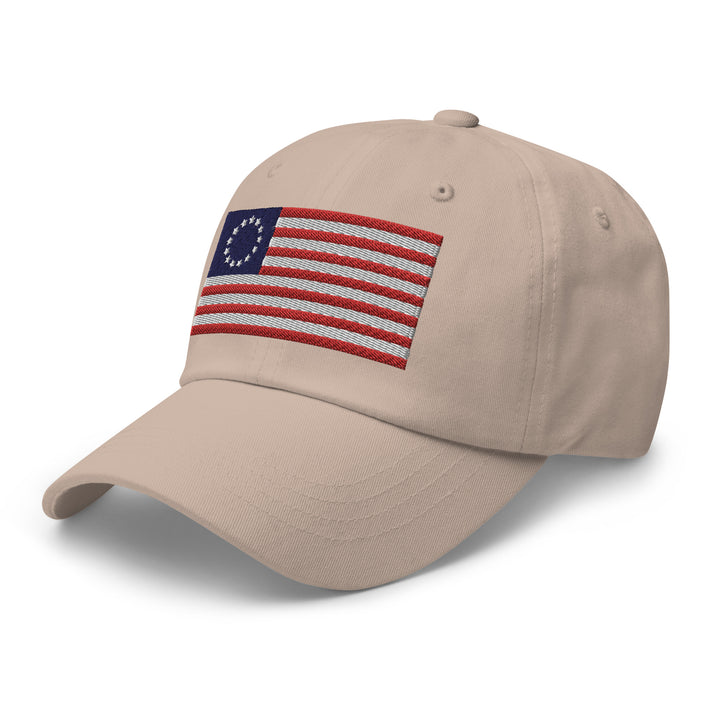 Dad Hat - Betsy Ross Flag (Embroidered Flag)