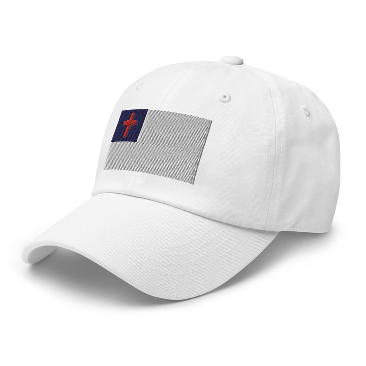 Dad Hat - Christian Flag (Embroidered Flag)