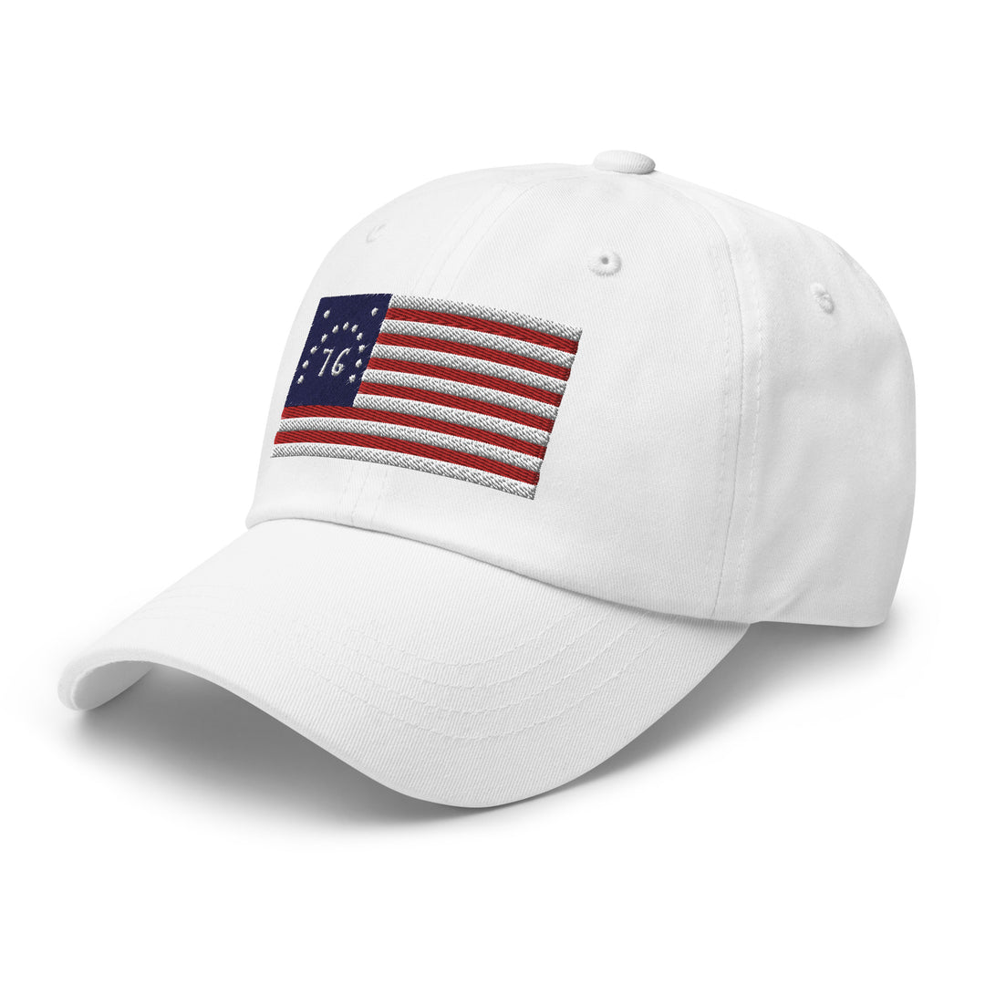 Dad Hat - Bennington Flag "1776" (Embroidered Flag)