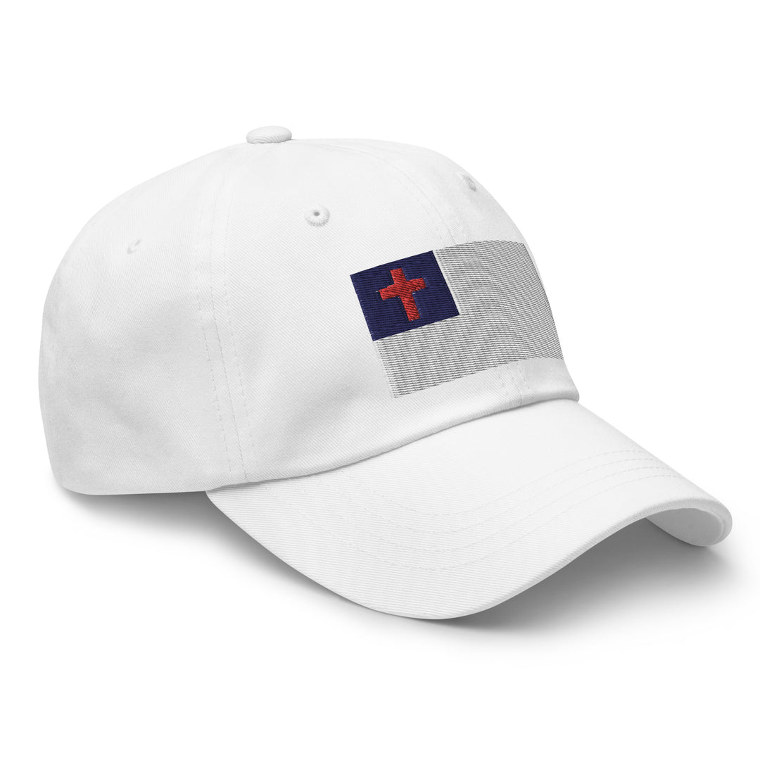 Dad Hat - Christian Flag (Embroidered Flag)