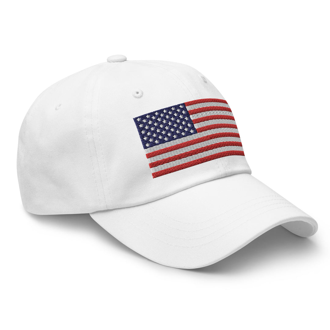 Dad Hat - American Flag (Embroidered Flag)