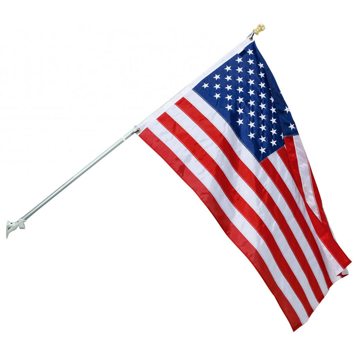 InstaPatriot™ American Flag, Flagpole & FREEDOM™ Bracket Kit by USA Flag Co.