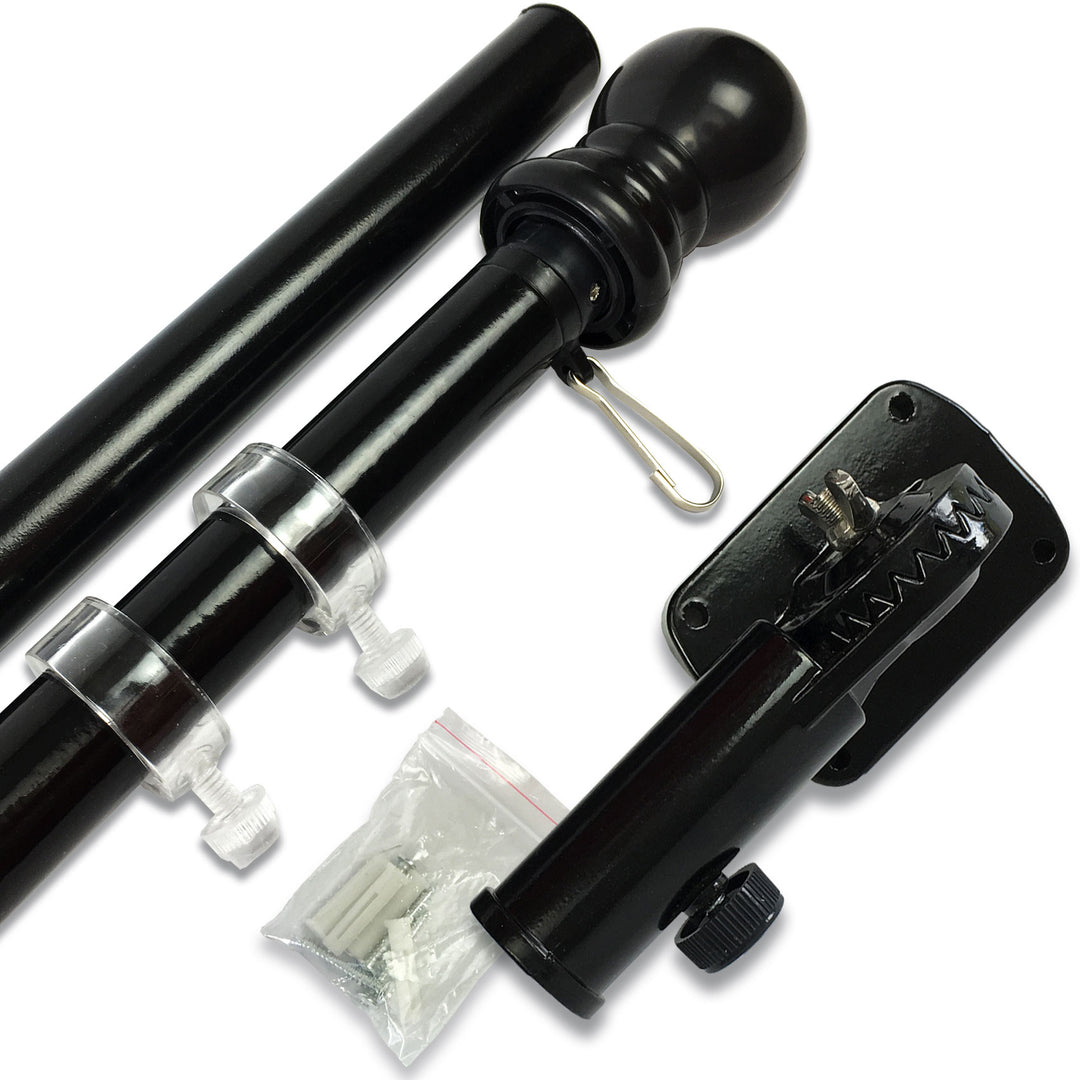 PATRIOT™ Flag Pole and FREEDOM™ Bracket Kit - Classic Black